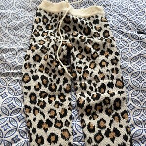 Anthropologie leopard print pants